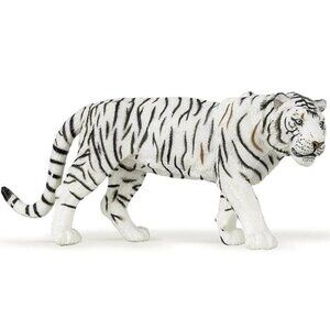 White Tiger Figurine‎ - Hand Painted Wild Animal Toy Action Figure - Papo